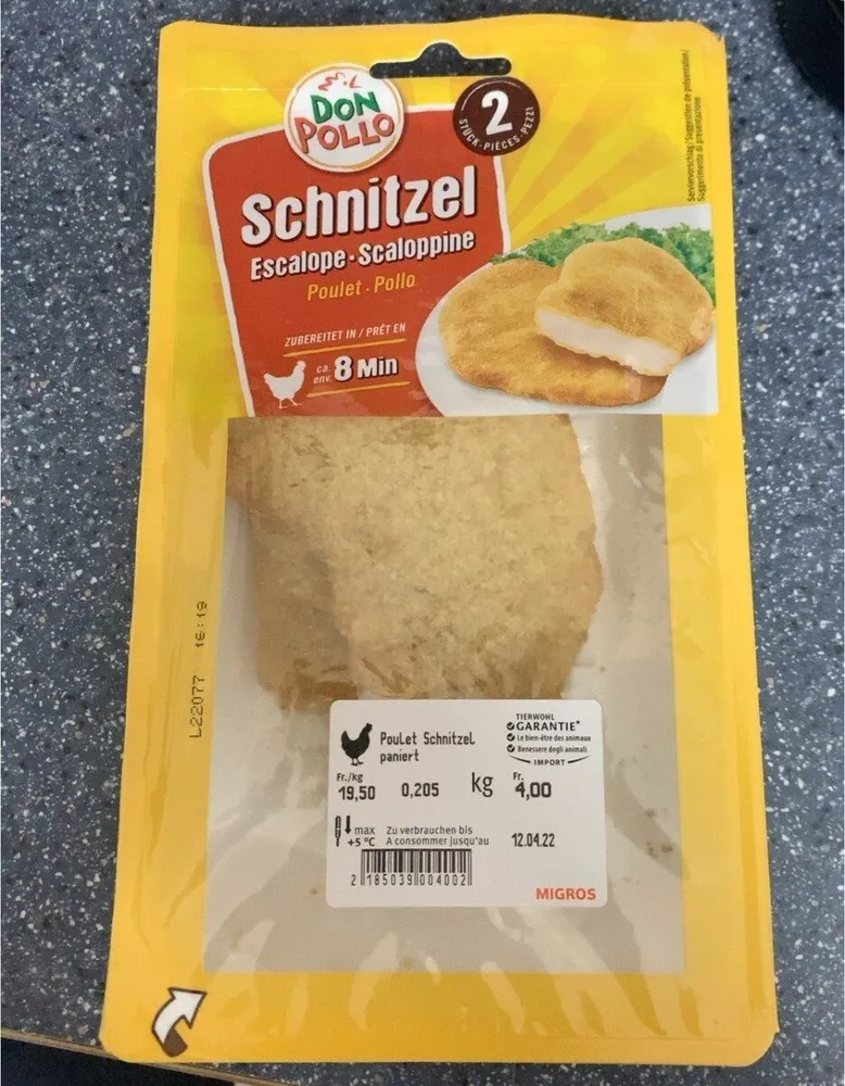 Schnitzel escalope de poulet