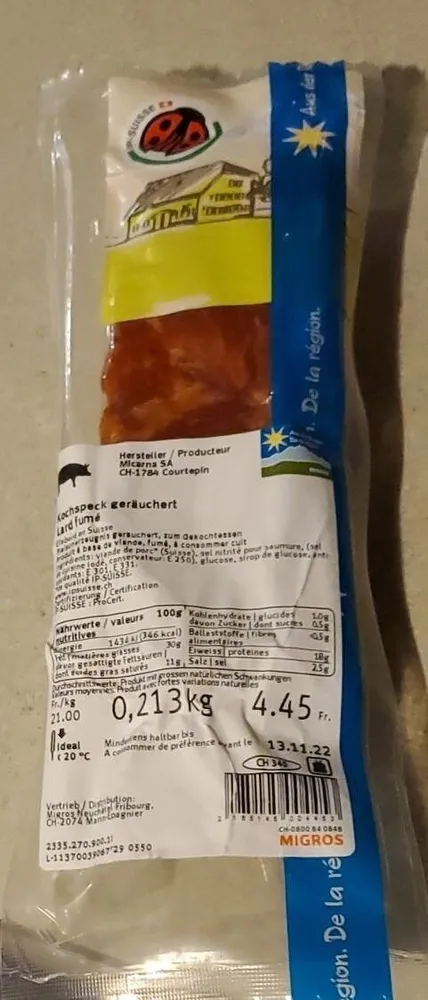 Lard fumé