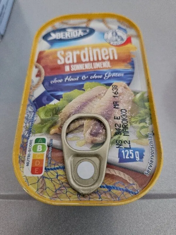 Sardinen in Sonnenblumenöl