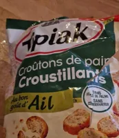 Croûtons de pains croustillants goût ail
