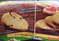 Minis toasts apéritifs