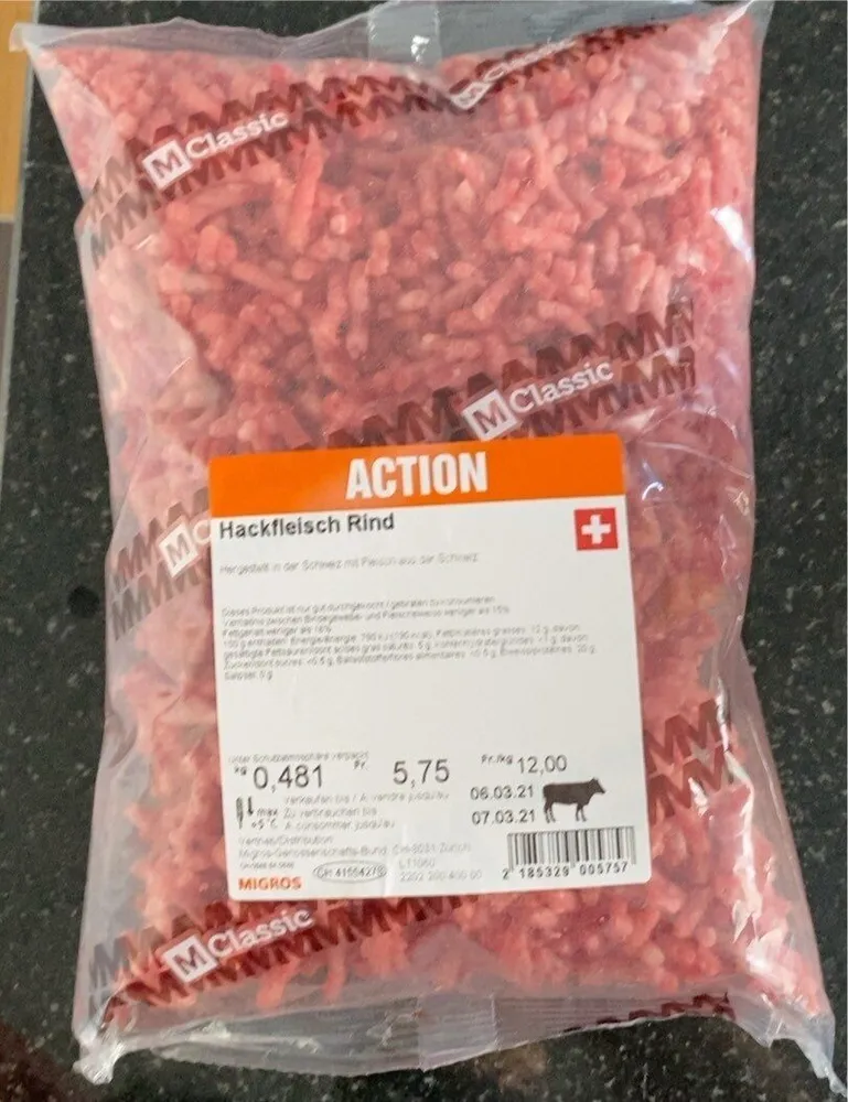 Hackfleisch Rind