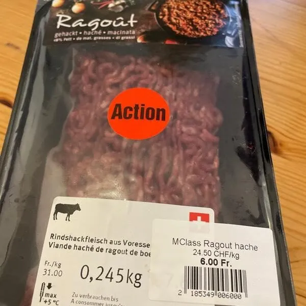 Bœuf haché Ragoût