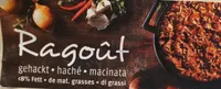 Viande hachée de ragoût de boeuf < 8% de mat. grasse