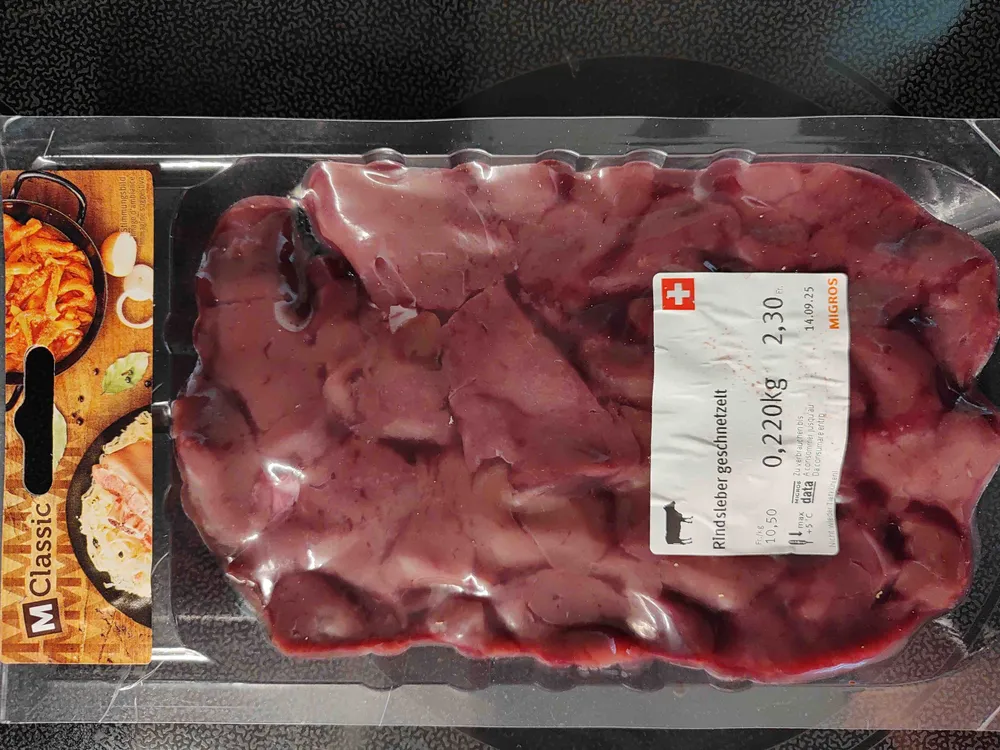 Rindsleber geschnetzelt