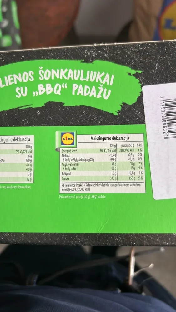 LIENOS ŠONKAULIUKAI SU BBQ PADAŽU