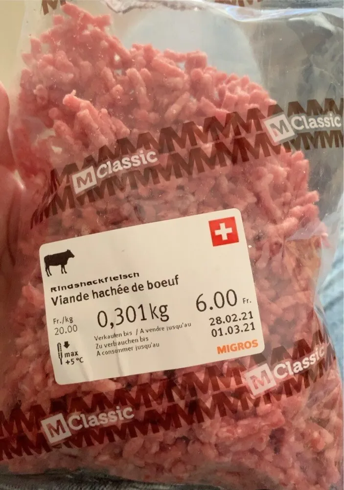 Viande hachee de boeuf