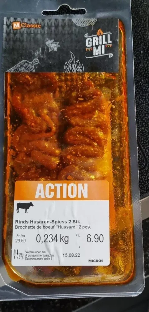 Brochettes de bœuf