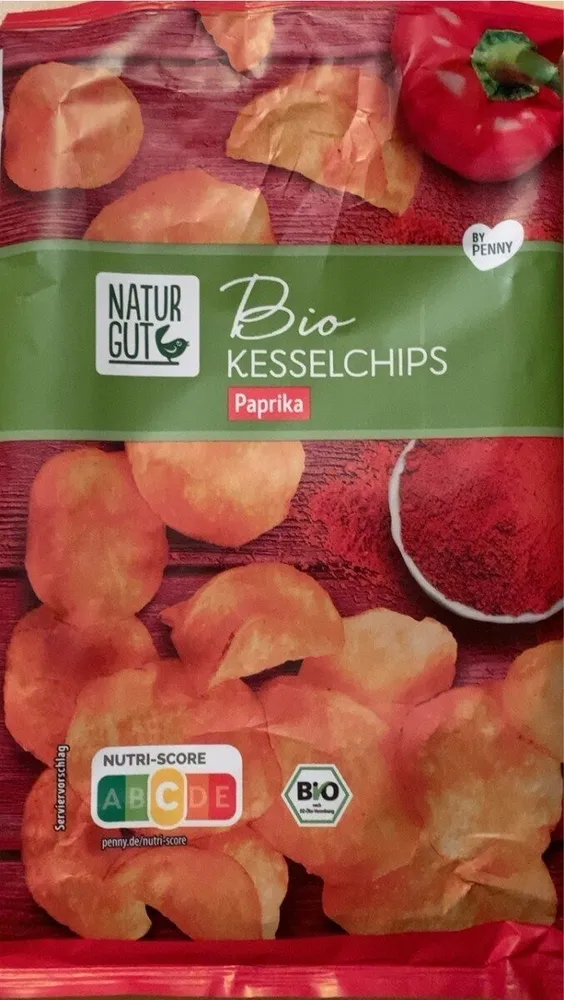 Bio-Kesselchips Paprika