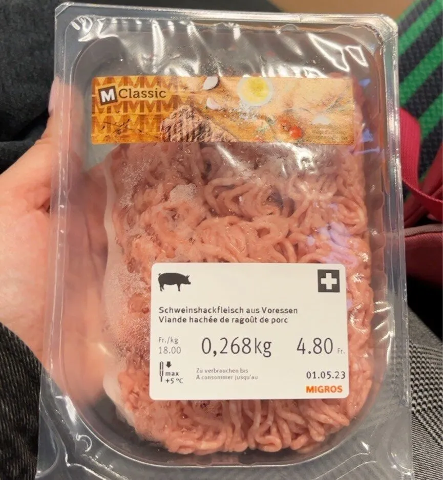 Viande hachée de porc