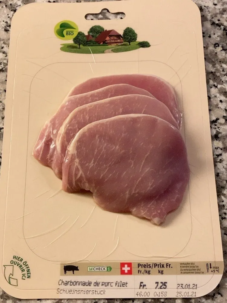 Charbonnade de porc filet