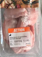 Demi lapin découpé