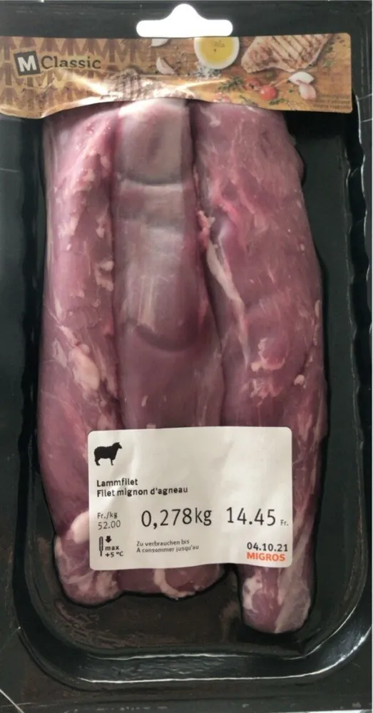 Filet mignon d’agneau
