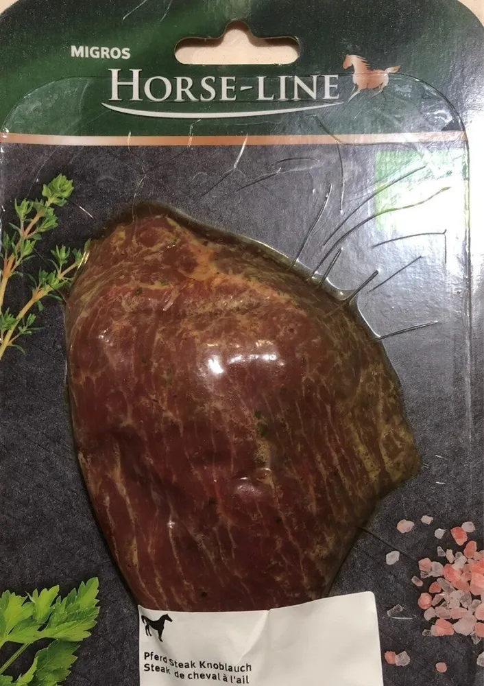 Steak de cheval à l'ail