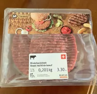 Steak hache de boeuf