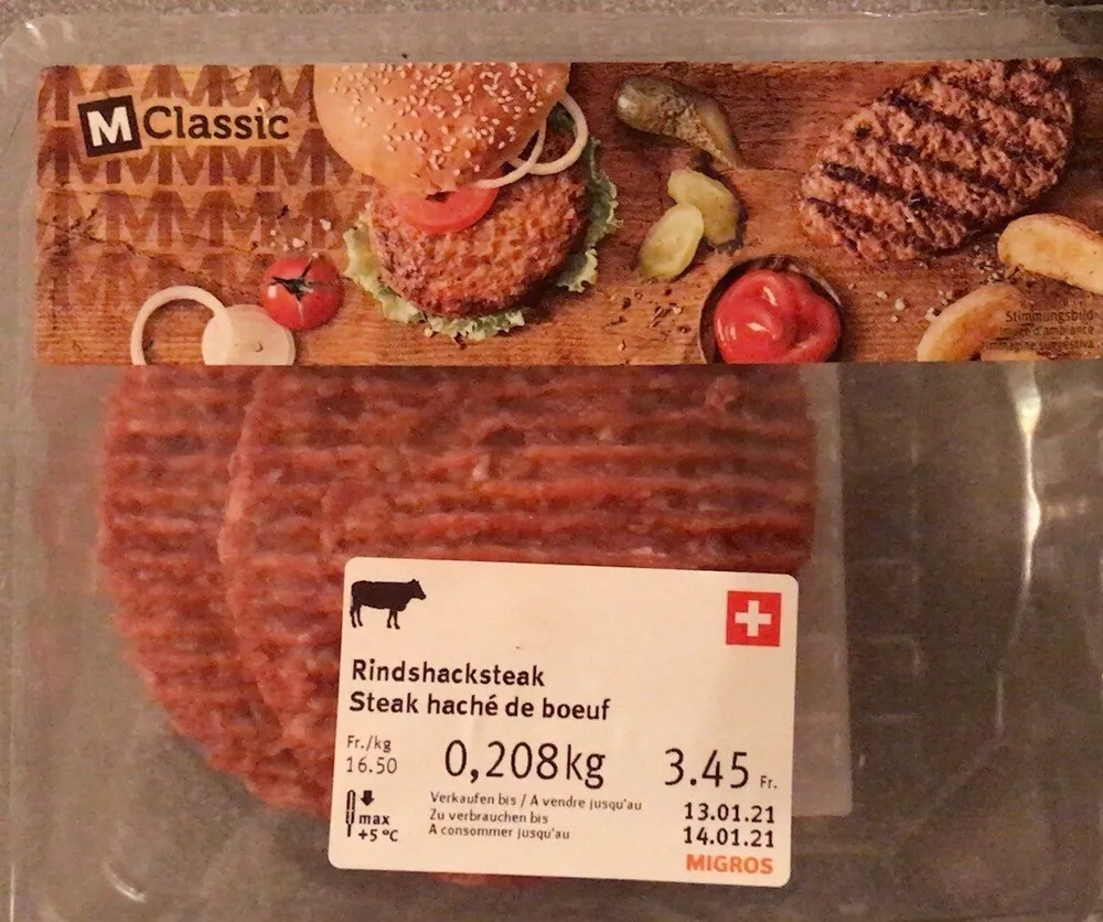Steak haché boeuf