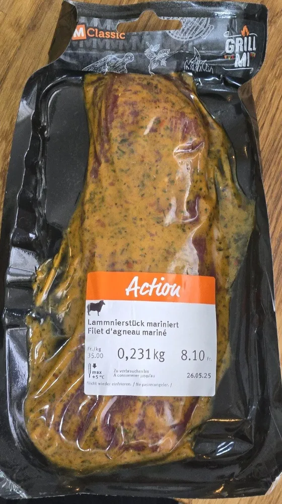 Lammnierstück (mariniert)