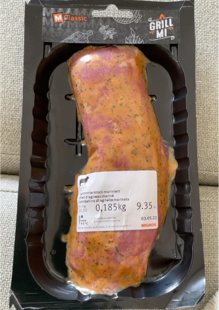 Filet d’agneau mariné