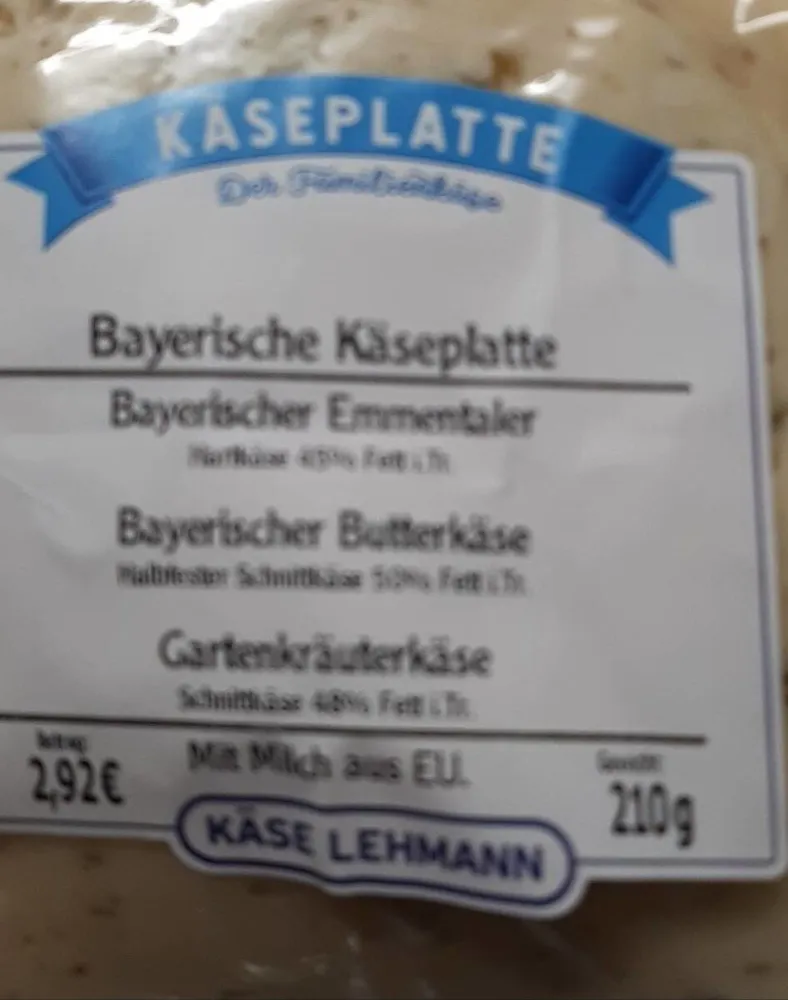 Bayerische Käseplatte