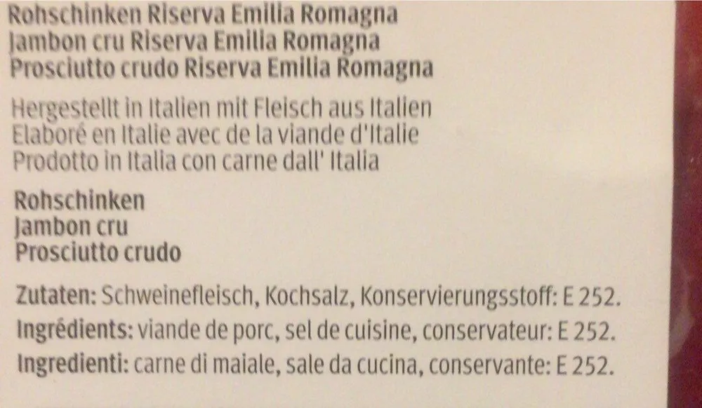 Jambon cru