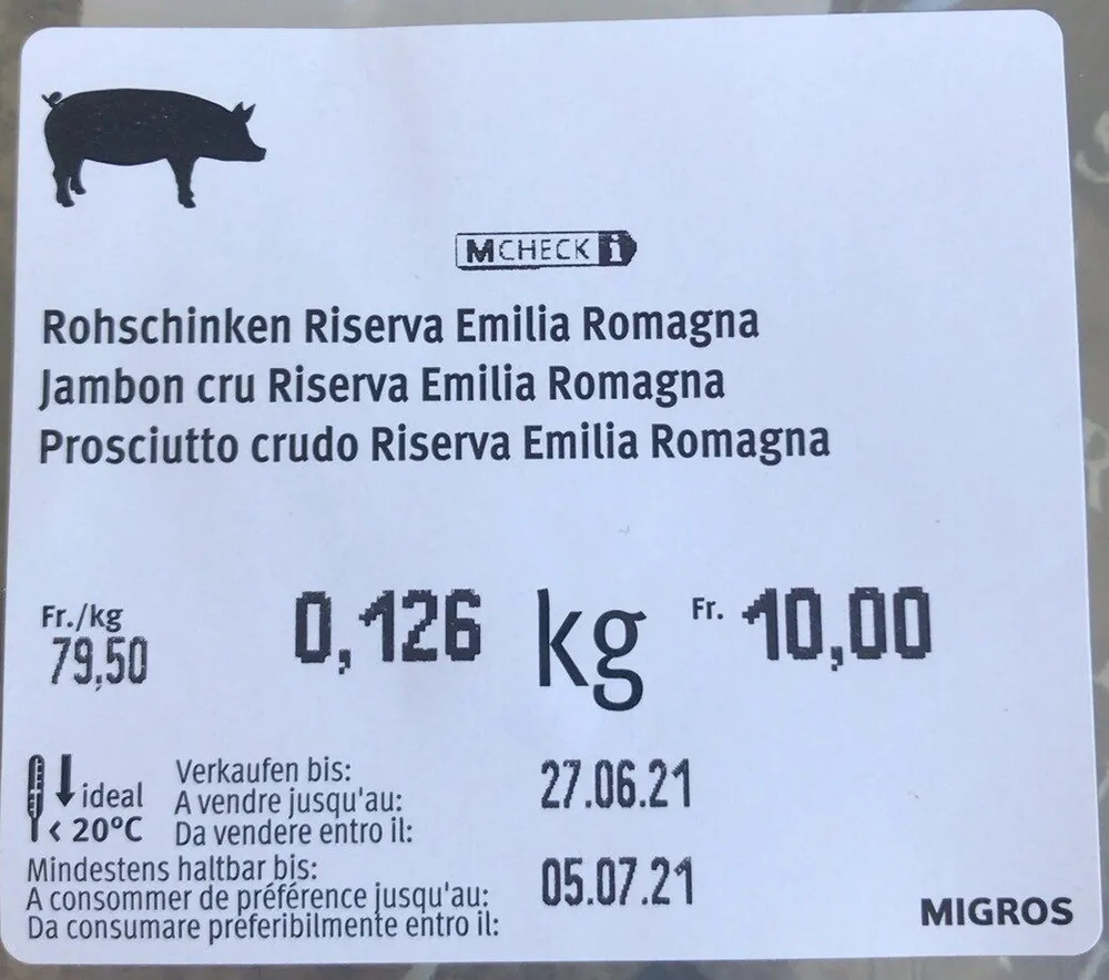 Jambon cru Riserva Emilia Romagna