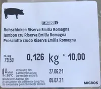 Jambon cru Riserva Emilia Romagna