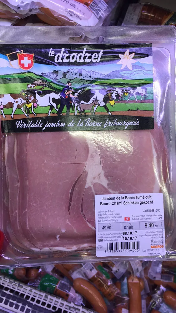 Le dzodzet Jambon de la Borne fumé cuit