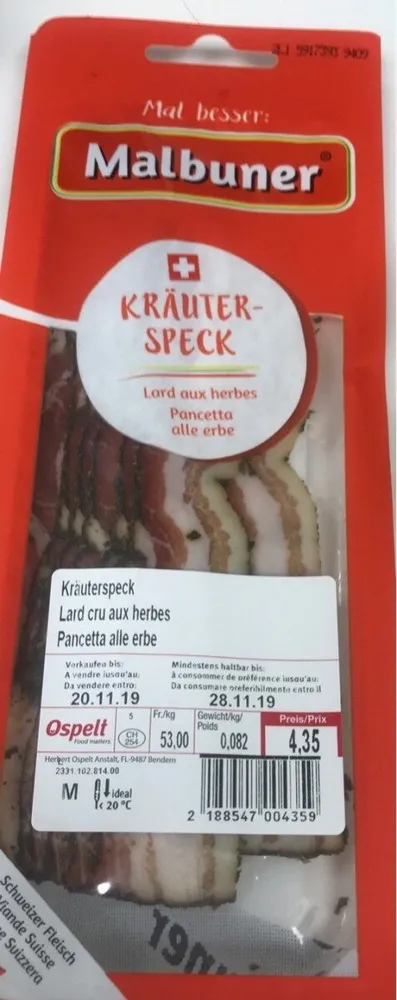 Lard aux herbes