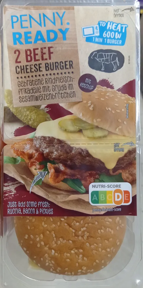 2 Beef Cheese Burger