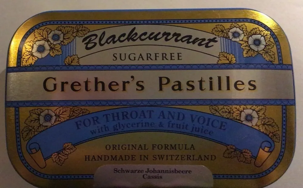Grether‘s Pastilles Blackcurrant zuckerfrei