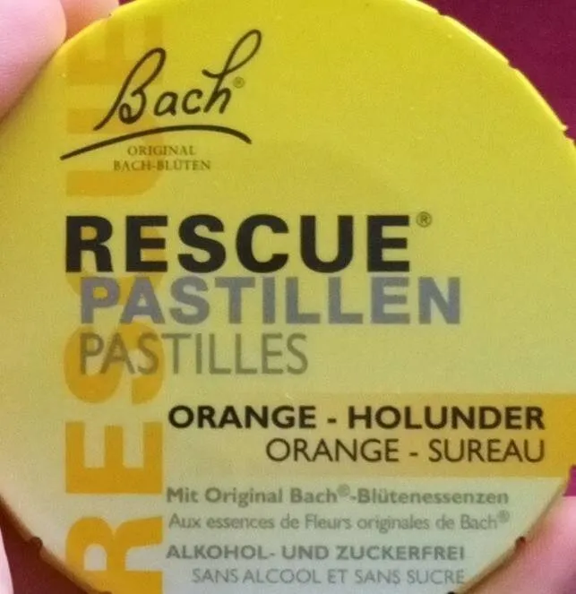 Rescue Pastillen Orange et sureau