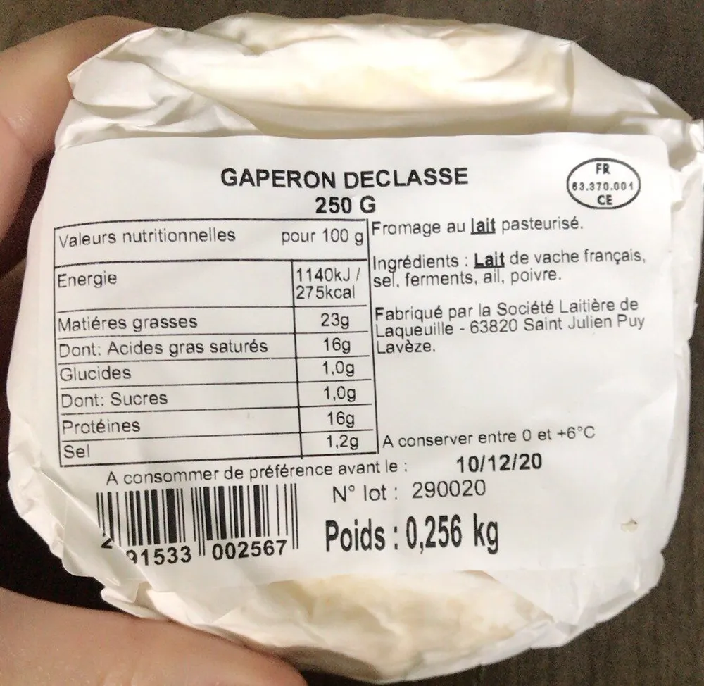 Gaperon Declassé