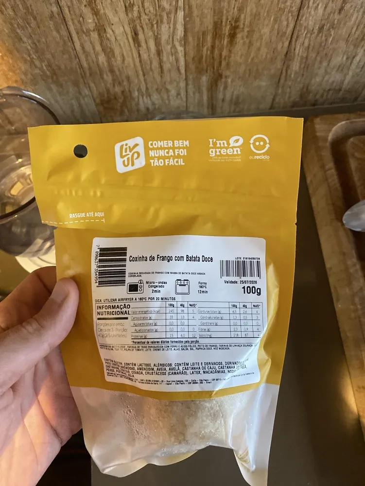 Coxinha De Frango Com Batata Doce