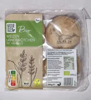 Bio-Landbrötchen - Weizen mit Meersalz
