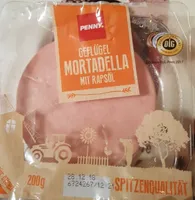 Geflügel mortadella mit Rapsöl