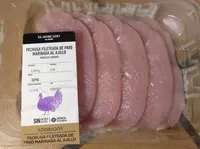 Pechuga fileteada de pavo marinada al ajillo