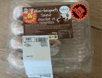 8 mini beignets saveur chocolat et noisettes