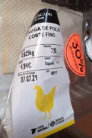 Pechuga de pollo corte fino