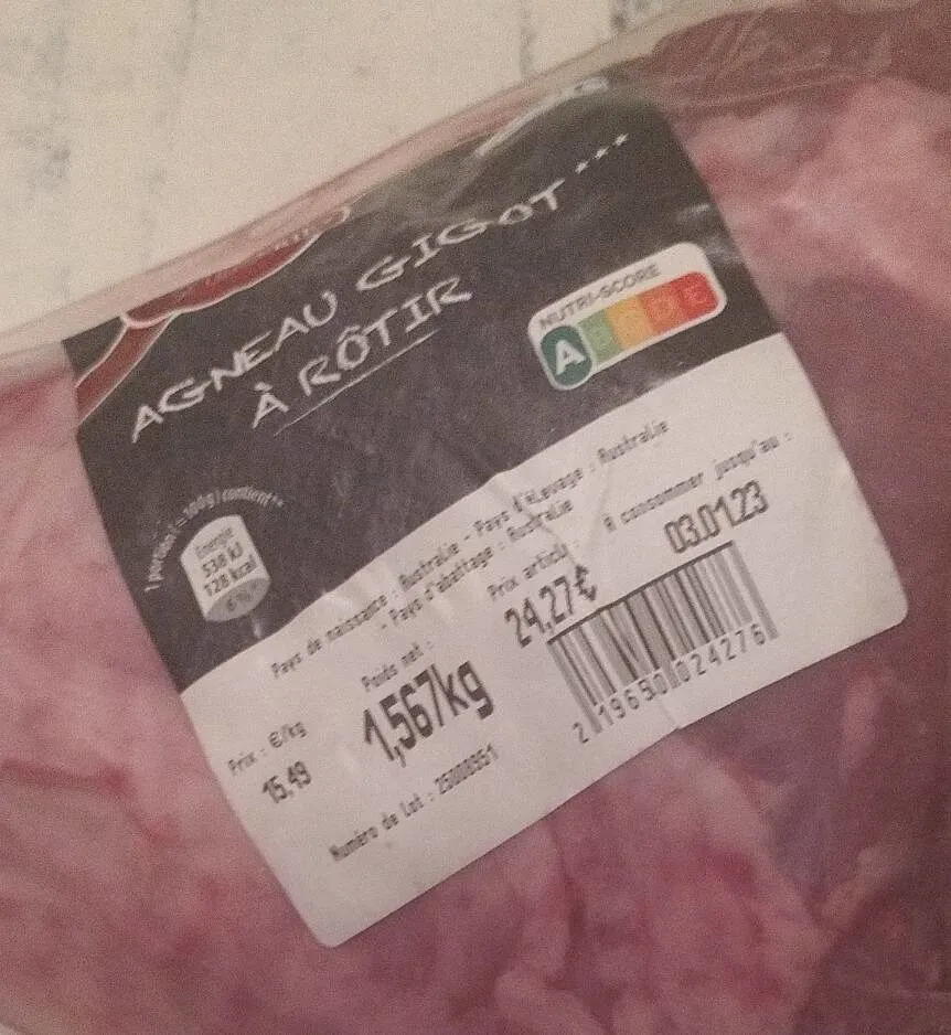 Gigot agneau à rôtir