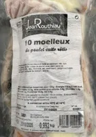 10 moelleux de poulet cuits et rotis