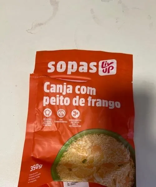 Canja com peito de frango