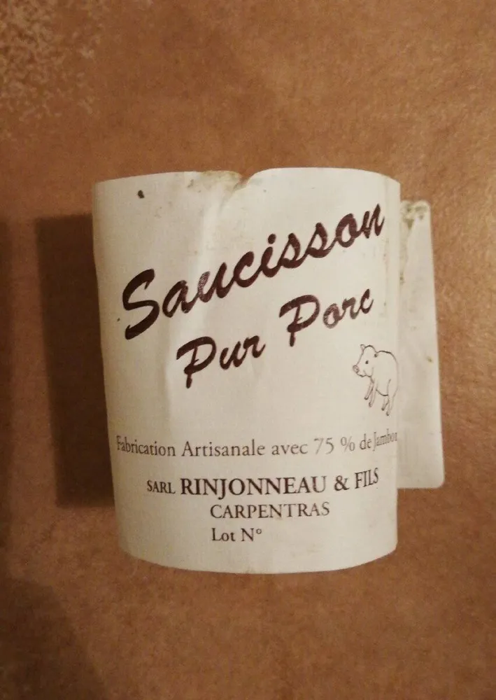 Saucisson pur porc