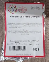 Omelette crabe 200g/u
