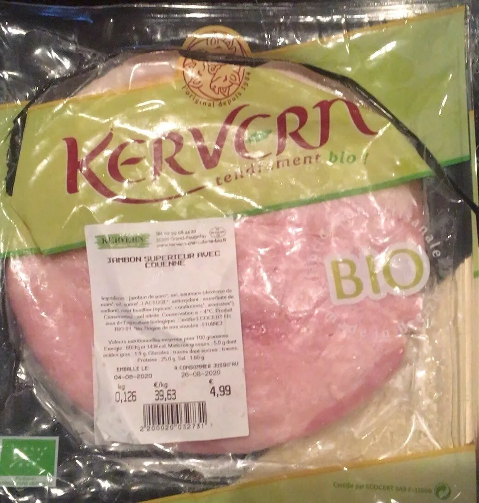 Jambon superieur avec couenne