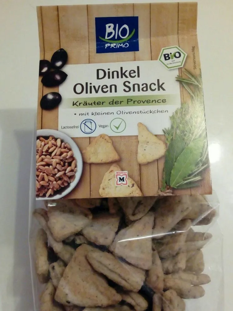 Dinkel Oliven snack