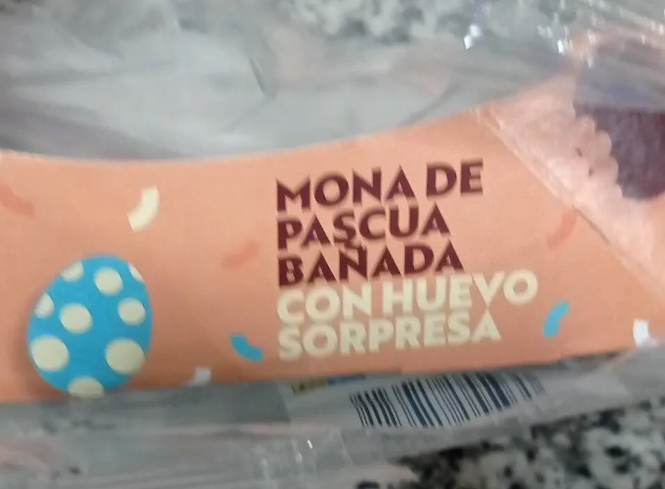 Mona de pascua banda con huevo sorpresa