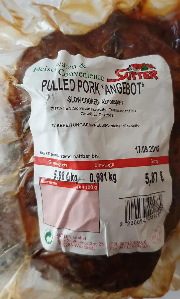 Pulled Pork *ANGEBOT*, Slow cooked