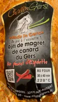 Rôti de magret de canard du gers au piment d'Espelette
