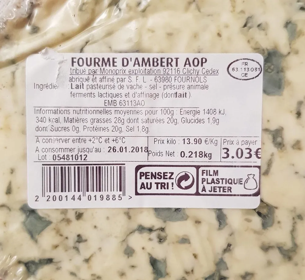 Gourmet d'Albert AOP