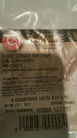 Foie gras entier de canard mi cuit